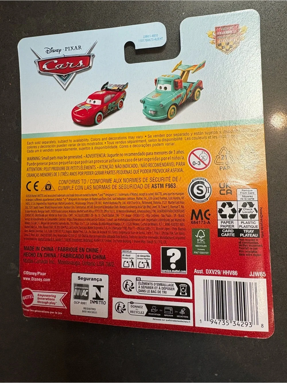 Disney Pixar Cars Lightning McQueen Race To Celebrate Diecast